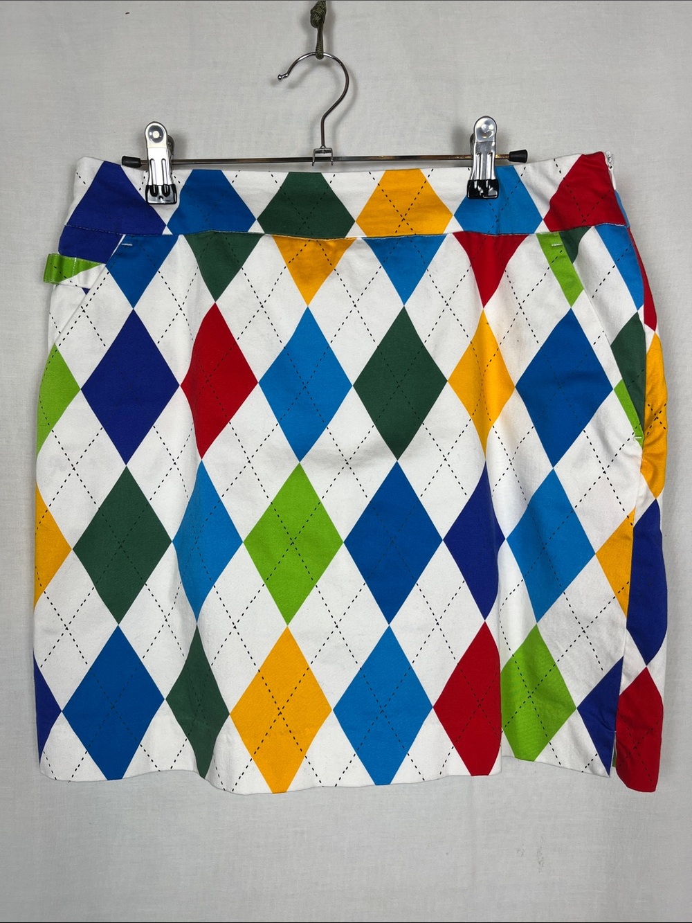 Royal & Awesome King of Diamonds Bright Golf Skirt Skort